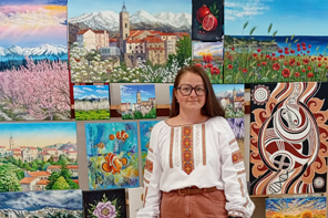 Mon art lors de la Fête de l’Indépendance de l’Ukraine à Perpignan — Anna Mamchur, France