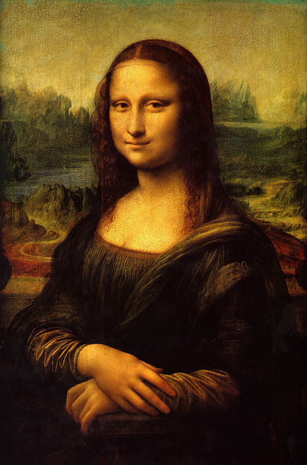 Peinture «La Joconde» de Léonard de Vinci — portrait, Louvre, Haute Renaissance