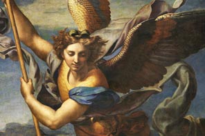 Saint Michel terrassant le démon — Raphaël, Louvre, Paris