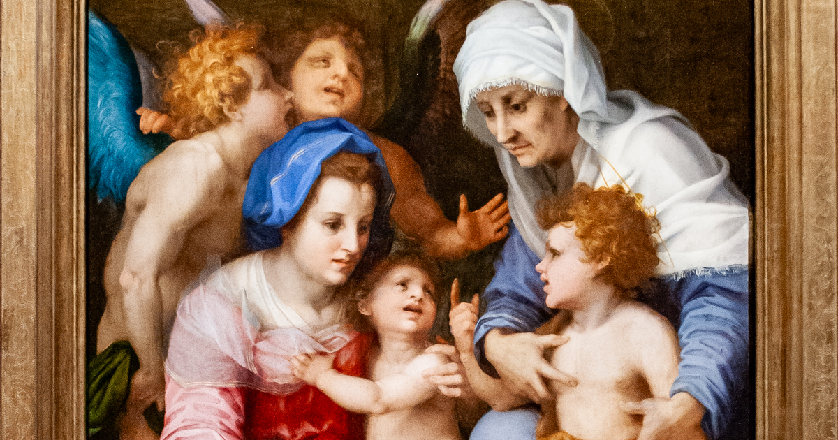 “The Holy Family” by Andrea del Sarto in the Louvre — 100 Paintings of the Louvre