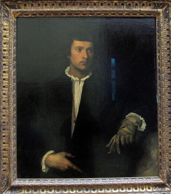 Titian’s “Portrait of a Man” — Louvre, Italian High Renaissance, portrait