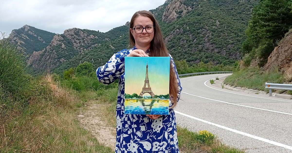 Reflets de Paris — peinture acrylique par Anna Mamchur
