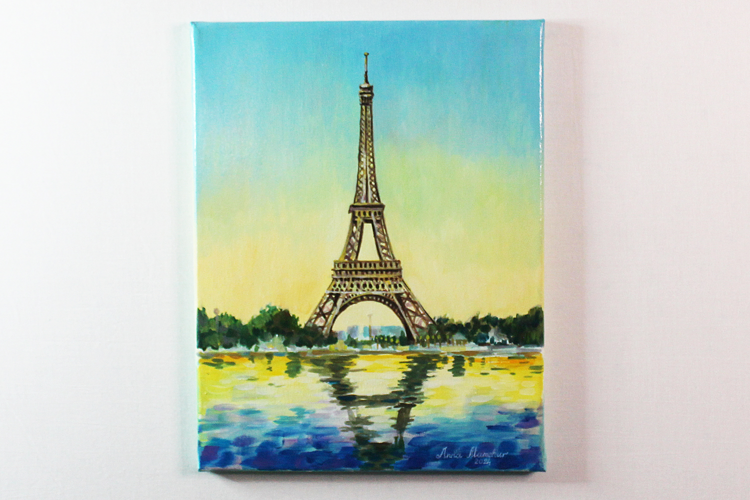 Reflets de Paris — peinture acrylique par Anna Mamchur - image principale
