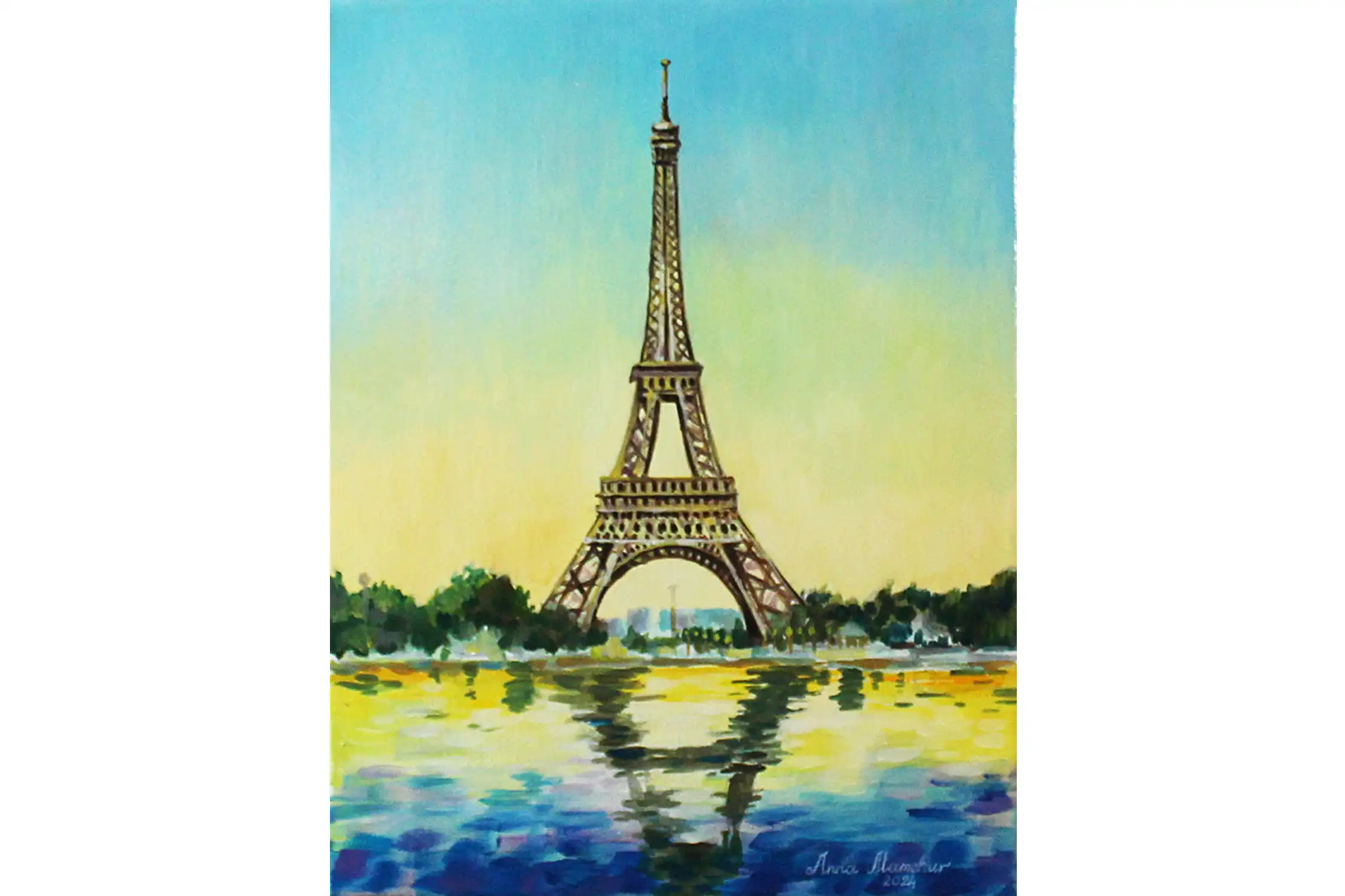 Reflets de Paris — peinture acrylique d’Anna Mamchur — image principale