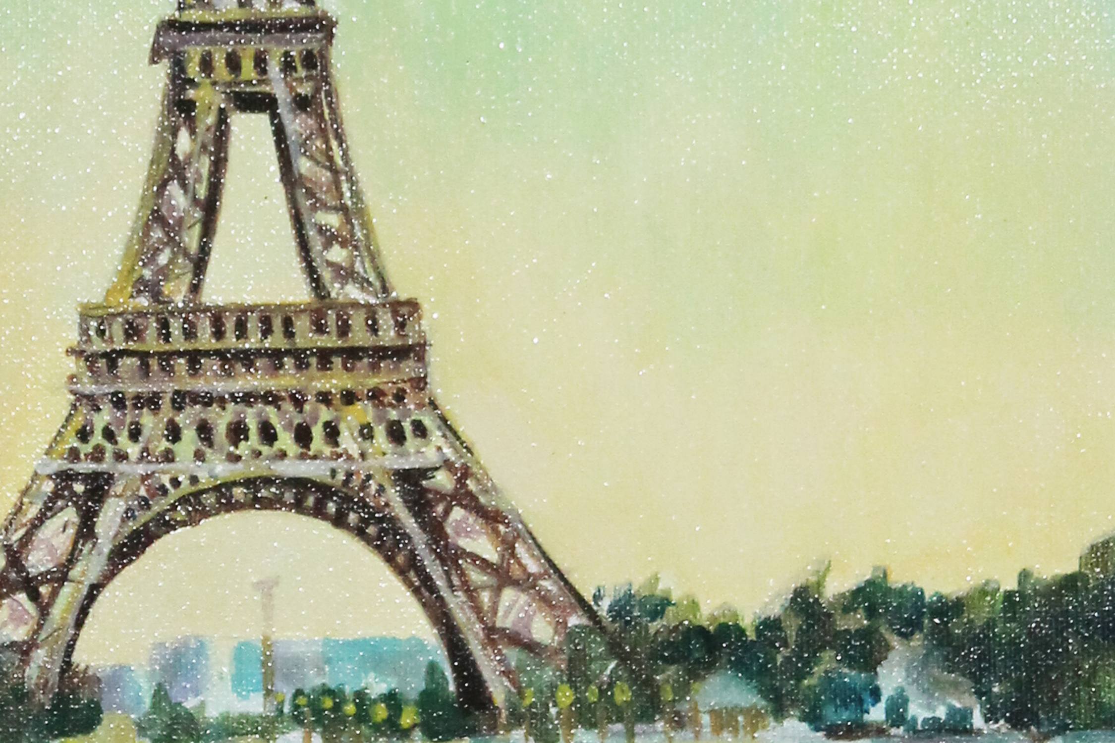 Reflexionen von Paris — Acrylgemälde von Anna Mamchur – Malereidetail