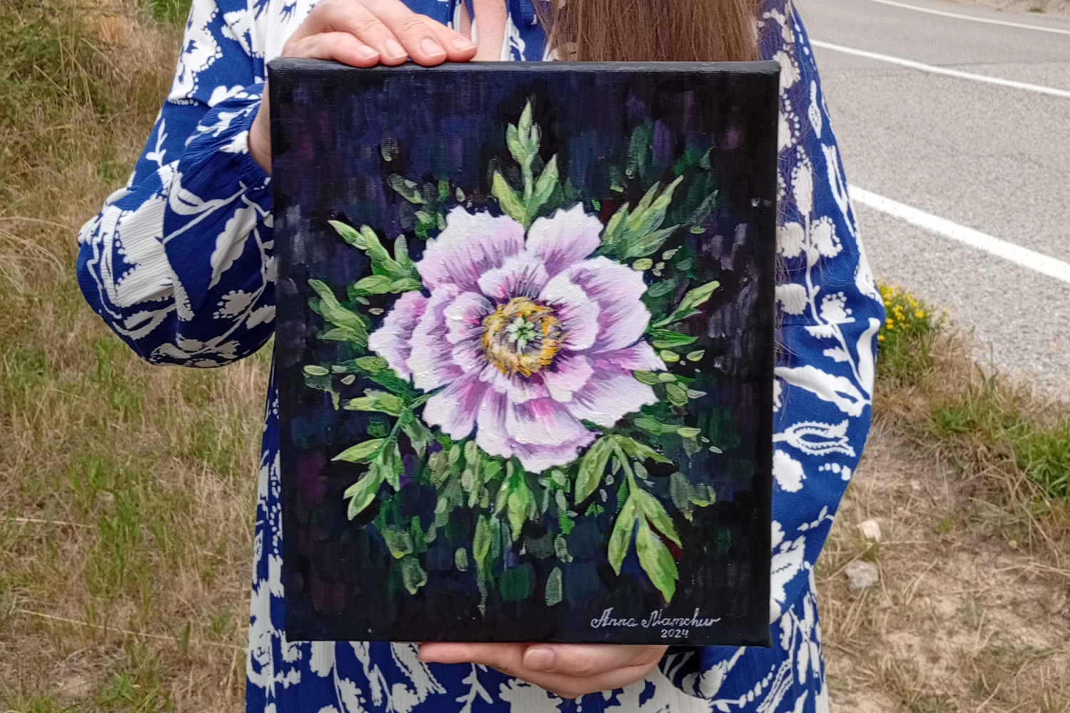 Pivoine violette — angle 2