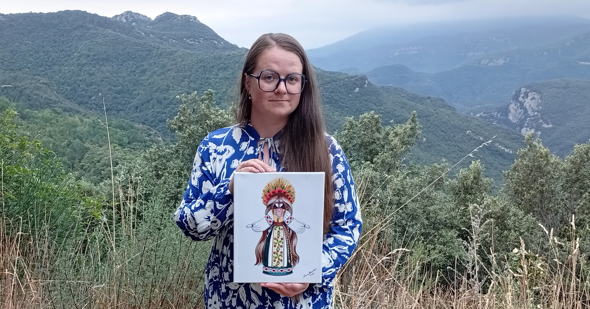 L’esprit de la Berehynia — peinture acrylique par Anna Mamchur
