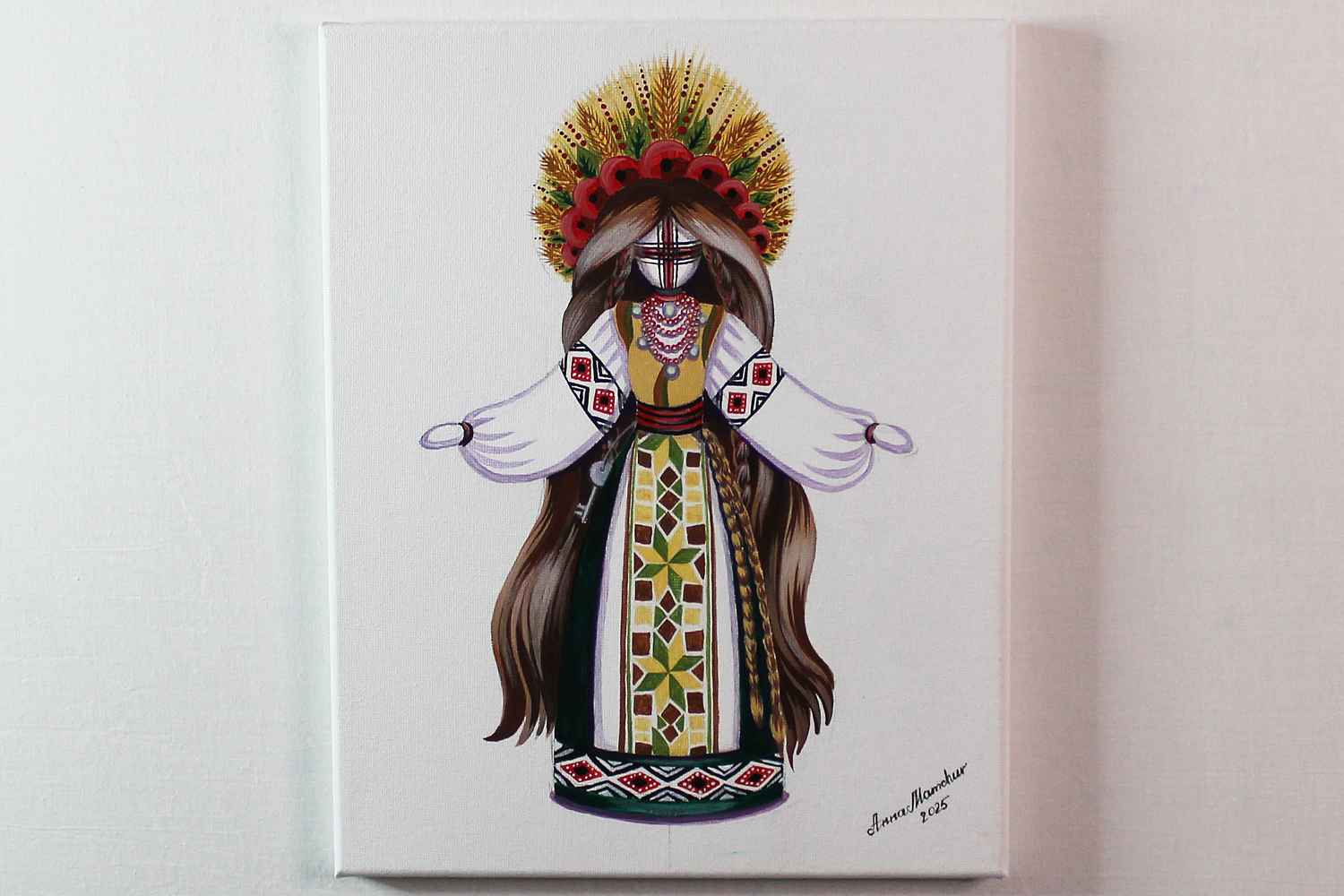 L’esprit de la Berehynia — peinture acrylique par Anna Mamchur — vue principale