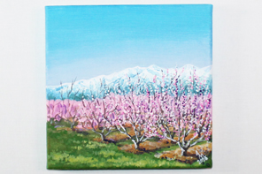 Parfum de printemps du Canigou — peinture acrylique d'Anna Mamchur