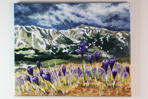 Dernier souffle de l'hiver — peinture acrylique d'Anna Mamchur
