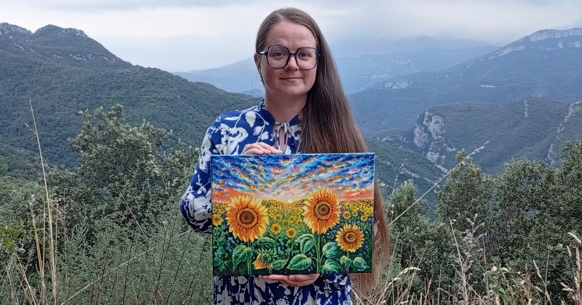 Soleil des champs — Peinture acrylique d’Anna Mamchur