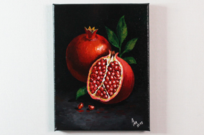 La puissance de la grenade — peinture acrylique d'Anna Mamchur