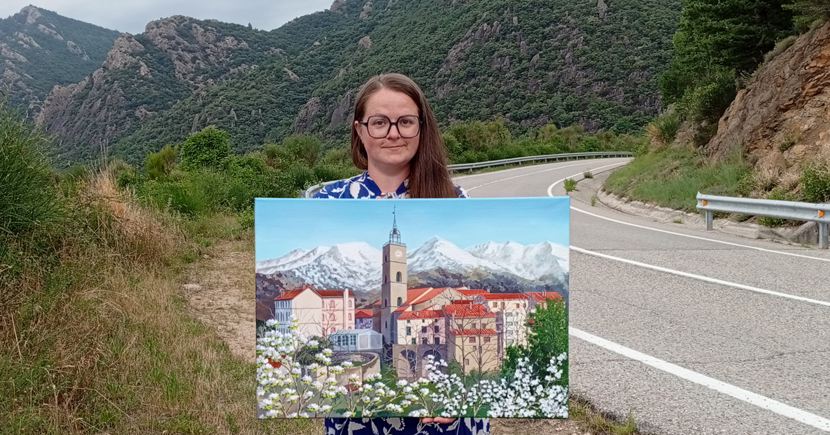 Saint-Laurent. Mémoire de lumière — Peinture acrylique d’Anna Mamchur