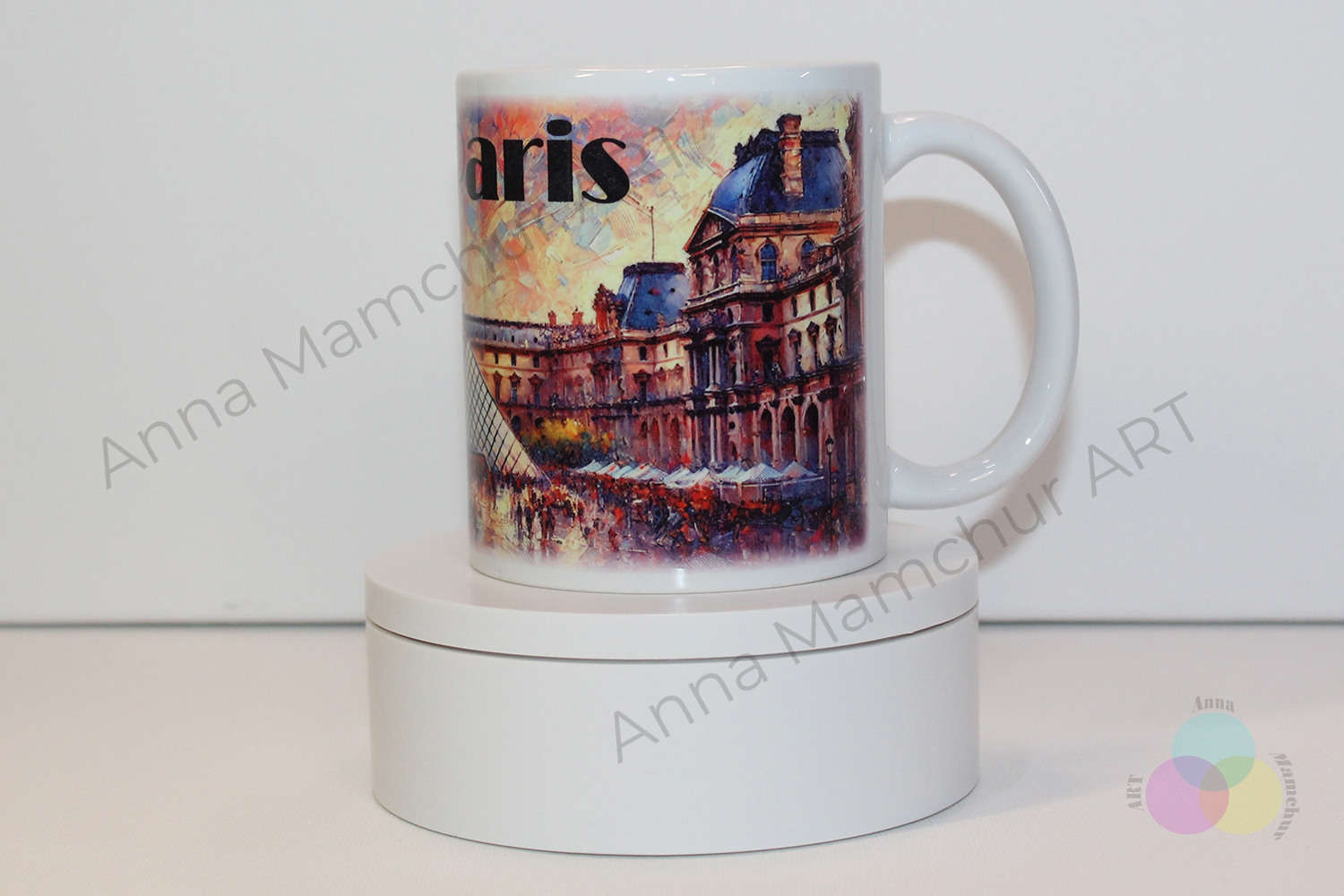 Louvre Mug — Impressionist style — photograph 3 — 002PAI01M