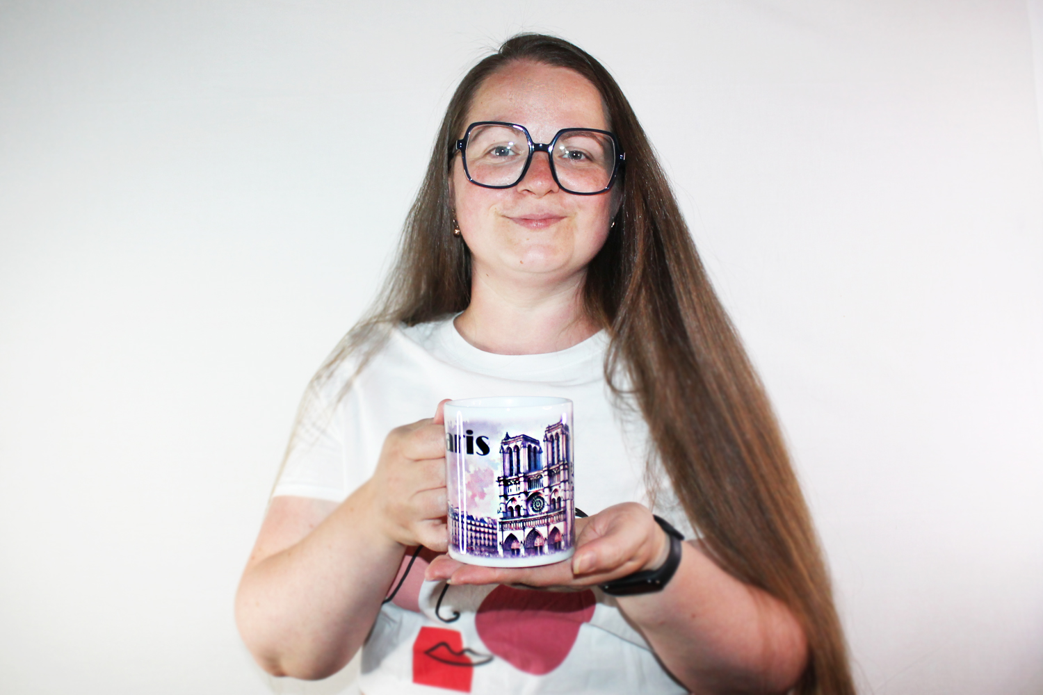 Tasse mit Notre-Dame im Aquarellstil – Paris | Künstlerisches Design von Anna Mamchur – 003PAA01M – Foto 4