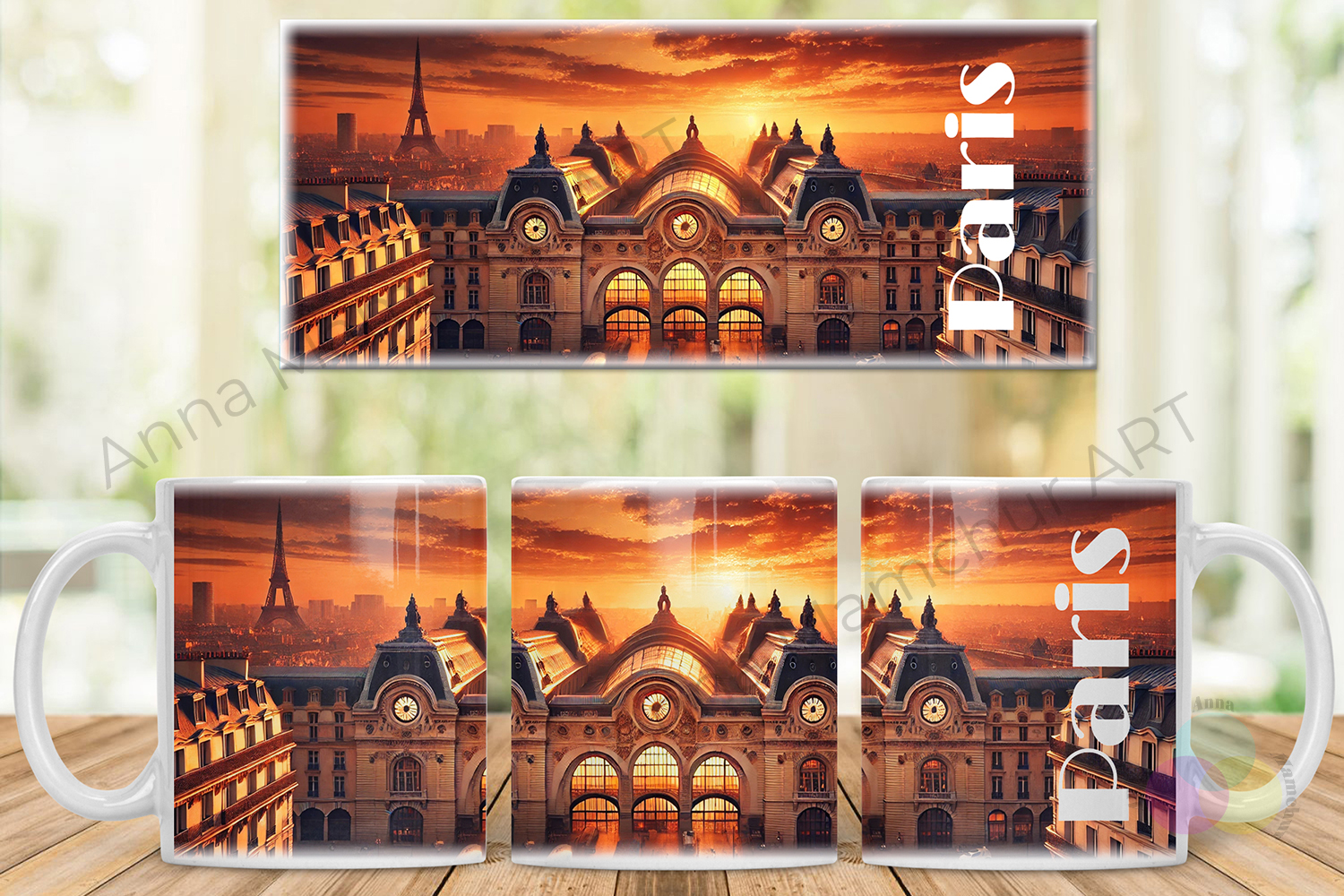 Mug avec le musée d’Orsay — une aube inspirante au cœur de Paris