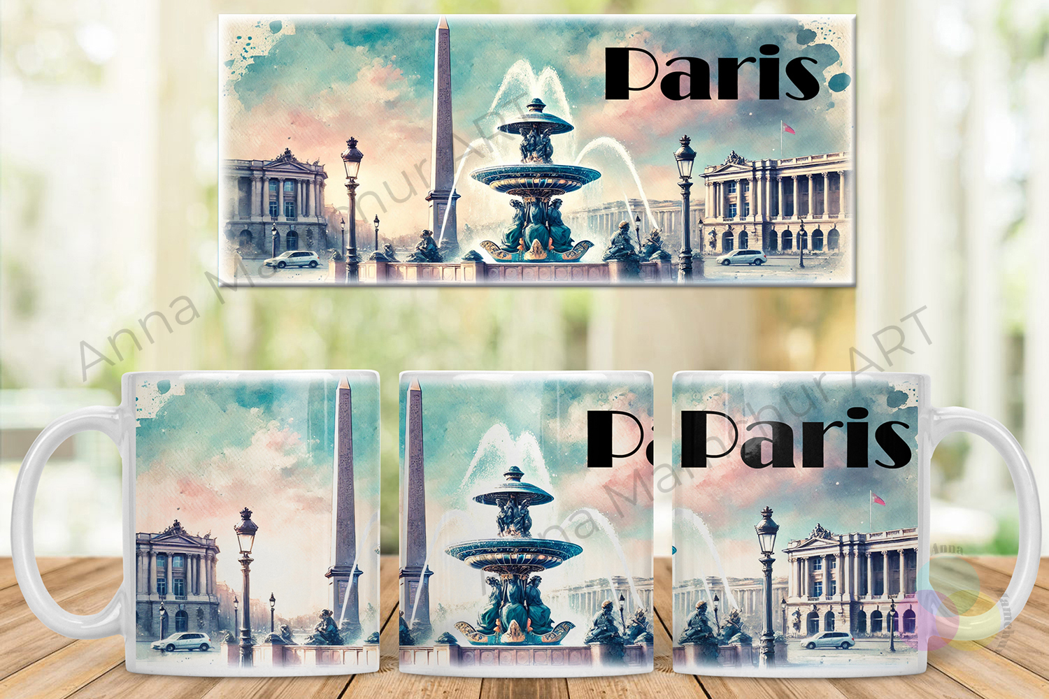 Place de la Concorde mug — day version