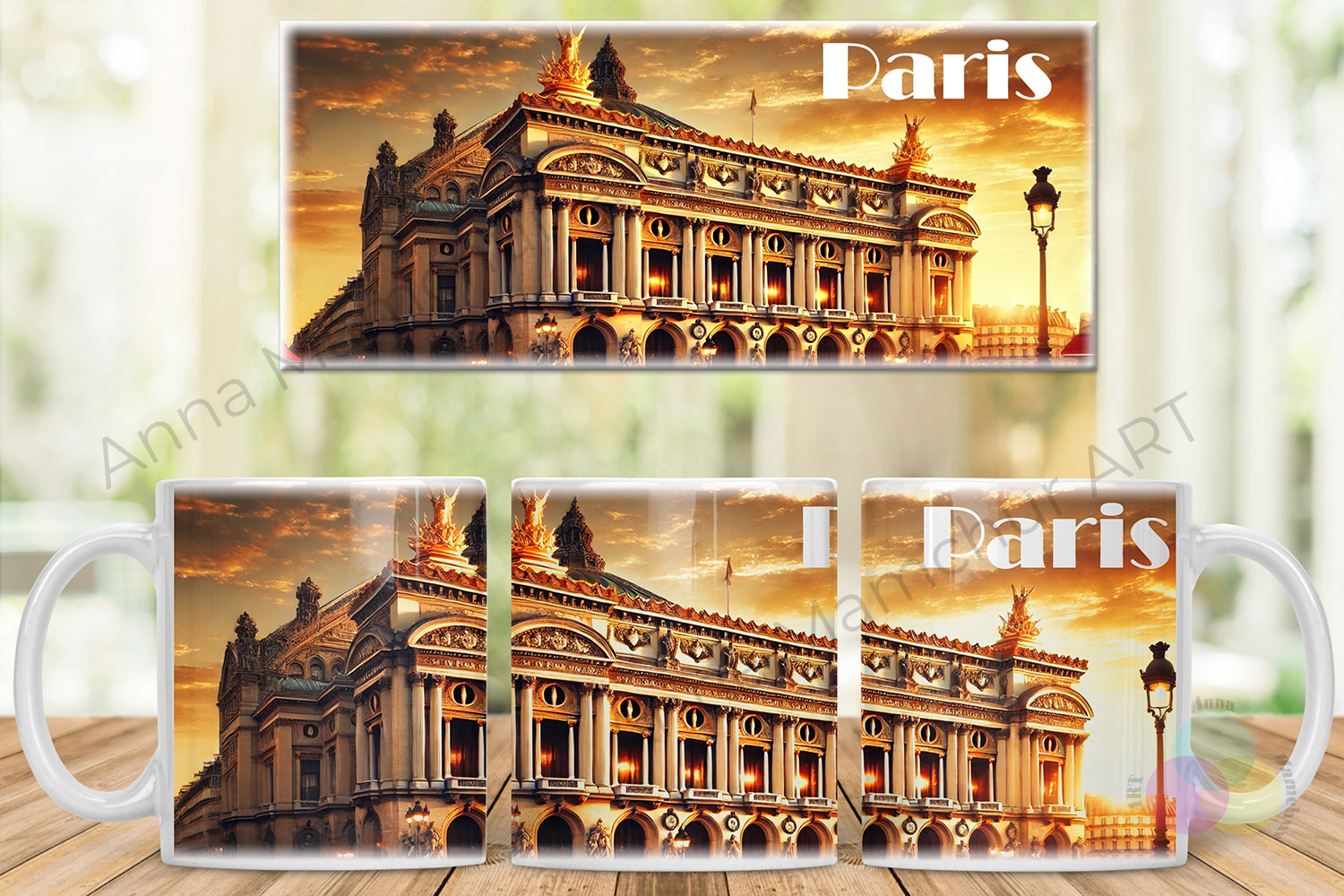 Mug avec l’Opéra Garnier — l’élégance du Paris du soir