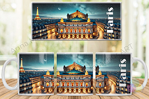 Opéra Garnier mug — night version